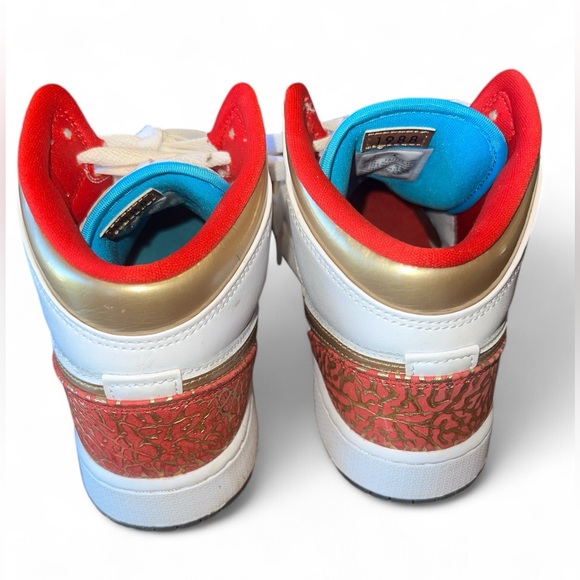 Nike Air Jordan 1 Mid UNC to Chicago Blue Red 6.5 - Picture 3 of 6